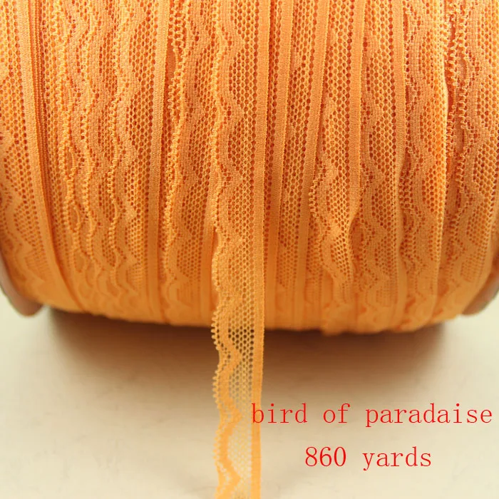 birdof paradise 10Y 10 ярдов/партия 14 мм эластичное тянущееся кружево обруч/одежды/одежда кружевные аксессуары свадебное украшение из ткани кружевная ткань с широкой отделкой - Цвет: birdof paradise 10Y