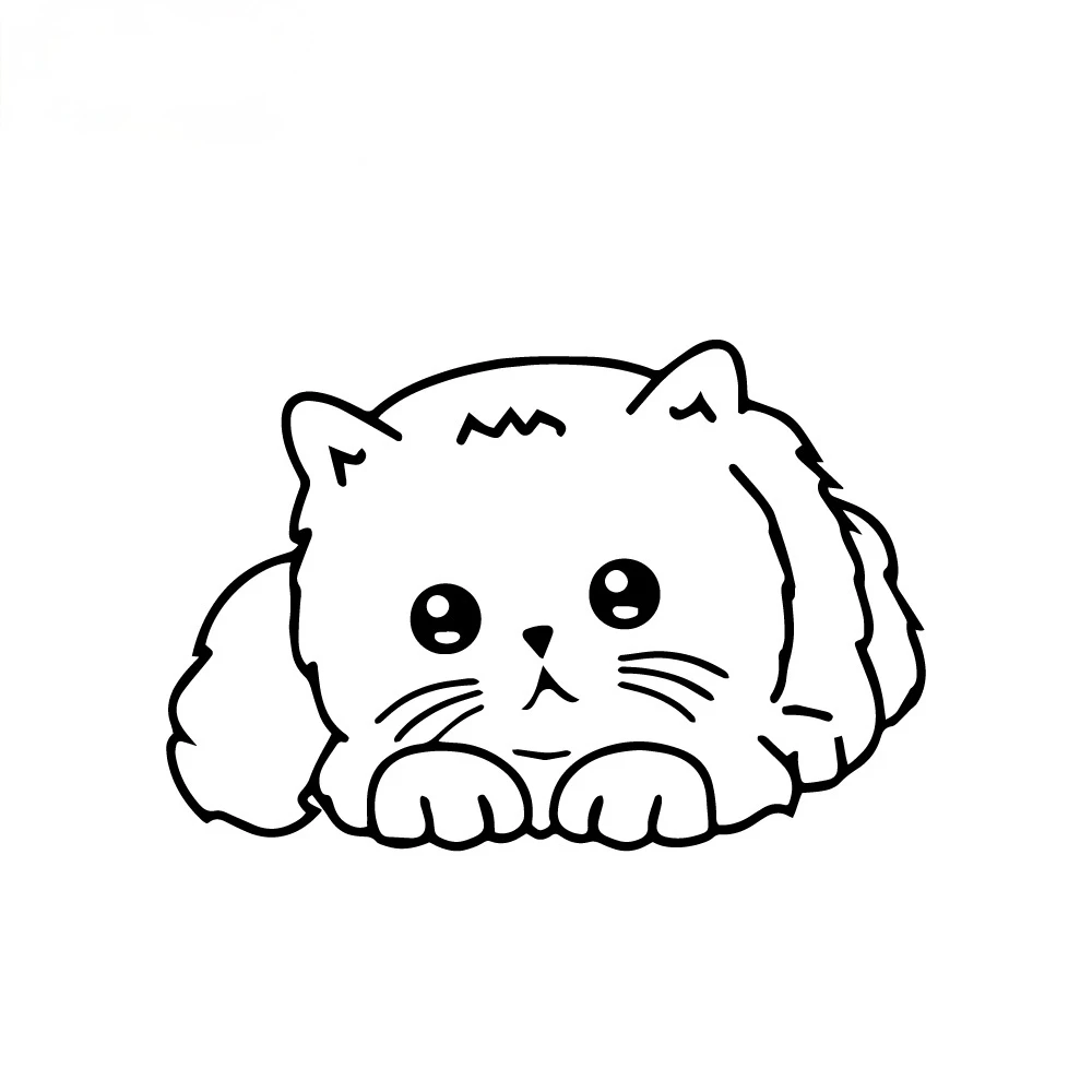 

Car Stickers Cat Decal Car Both Body Decal Car Wrap Vinyl Film Automobiles Products waterproof Car Accessories,12cm*17cm