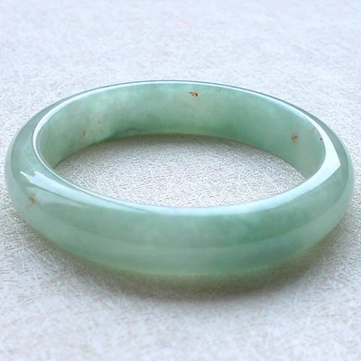 

Zheru Jewelry Natural Burmese Jade Light 54-64mm Bracelet Elegant Princess Jewelry Best Gift for Mother and Girlfriend