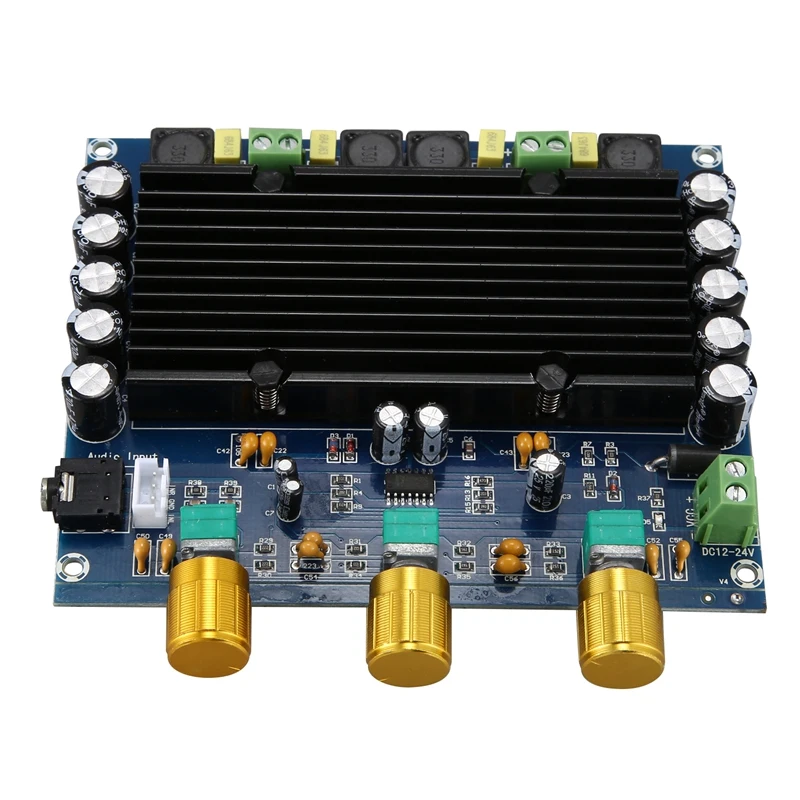 High Power Amplifiers Dual Chip TPA3116D2 150W x 2 Digital Amplifier Board 12-24V Channel | Электроника