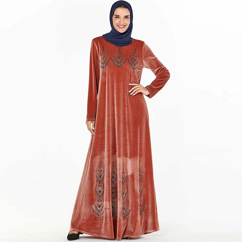 Muslim Dress Dubai Fashion Arabic Plus Size Women's Islamic Turkey Embroidered Casual Long Skirt Middle East Moroccan | Тематическая