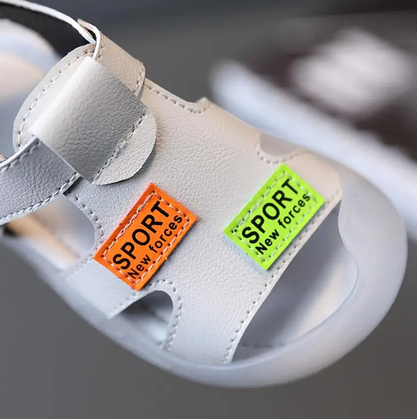 Детские сандалии светильник вверх детское летнее платье Женская обувь с