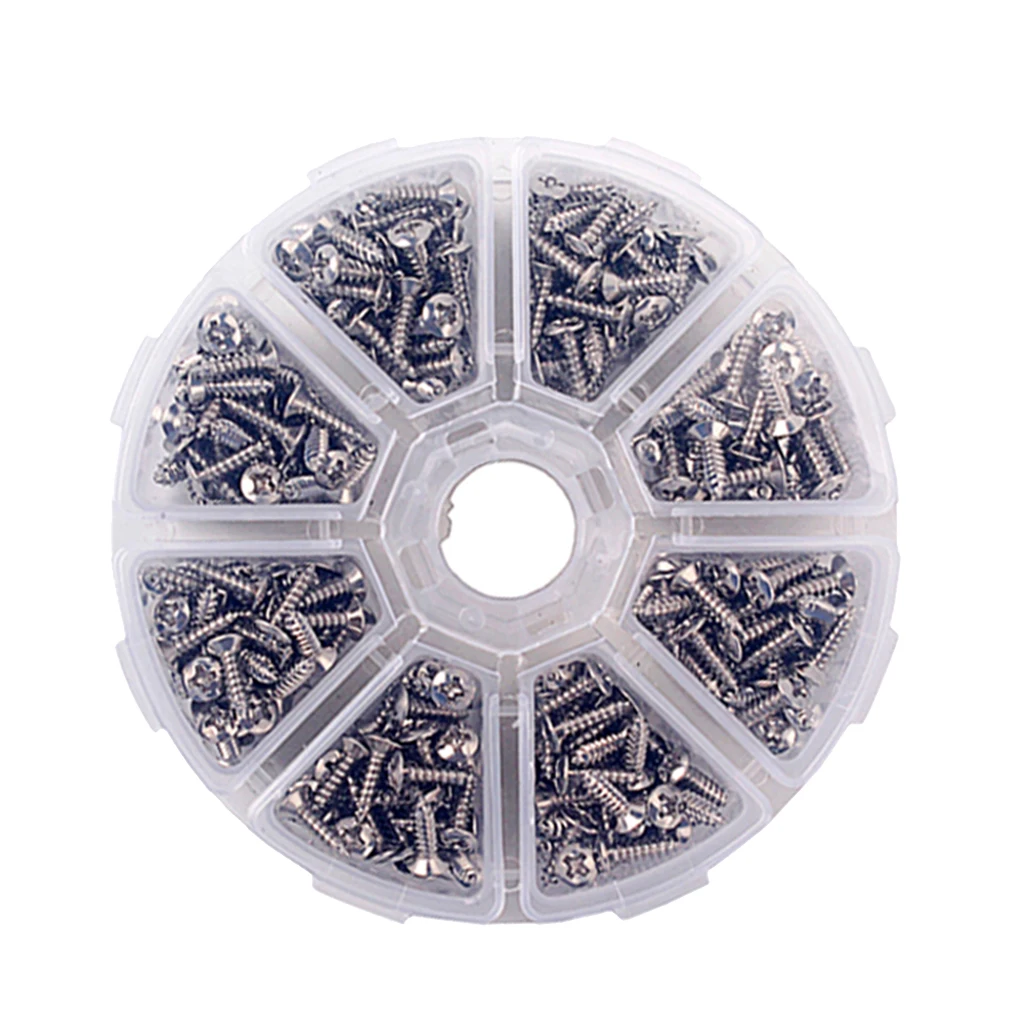 400 шт. гитарные накладки винты для электрической гитары бас 3 мм хром|Детали и
