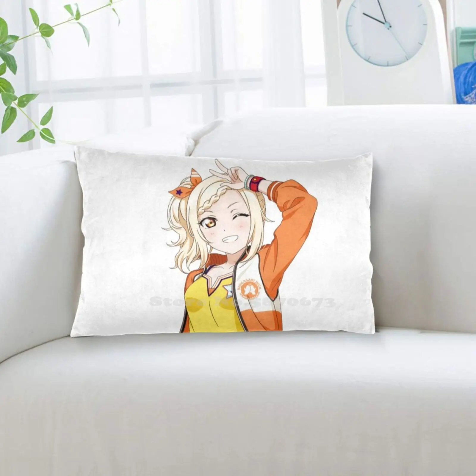 Домашняя прямоугольная наволочка Время обучения Nijigaku с ИИ мияшитой ии | Дом и сад