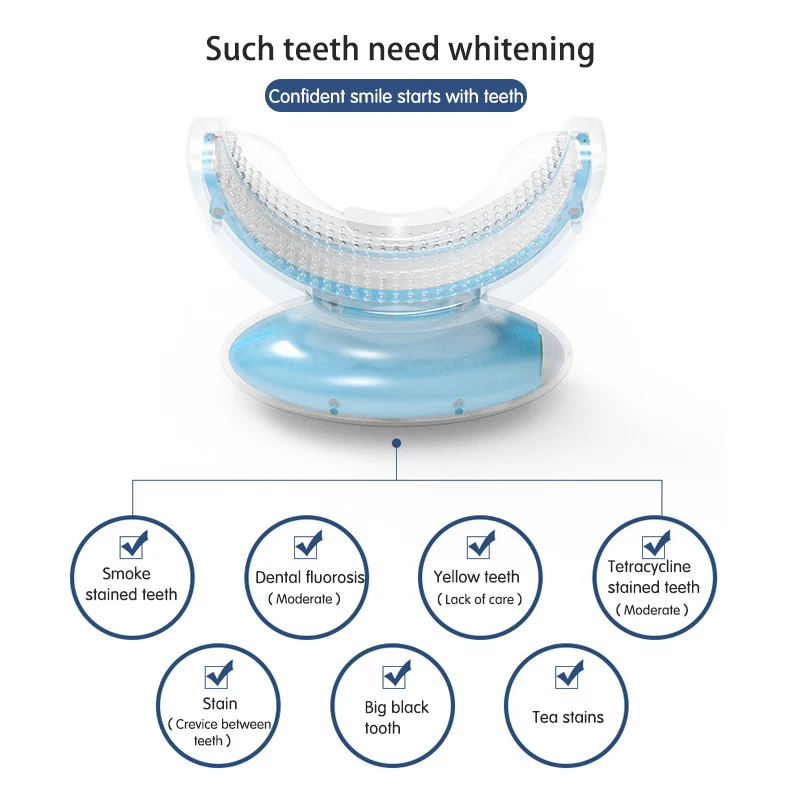 Светодиодный устройство для отбеливания зубов Smart и Портативный синих огней