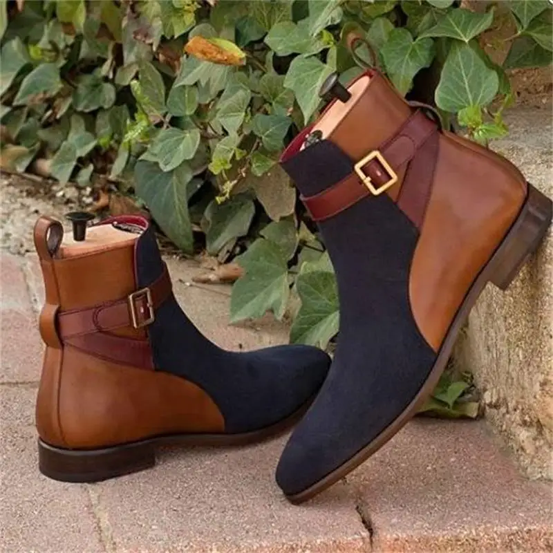 

Fashion Men Shoes Top Quality Zipper PU Leather Comfortable Fashion Ankle Men's Boots Casual Zapatos De Hombre YX136