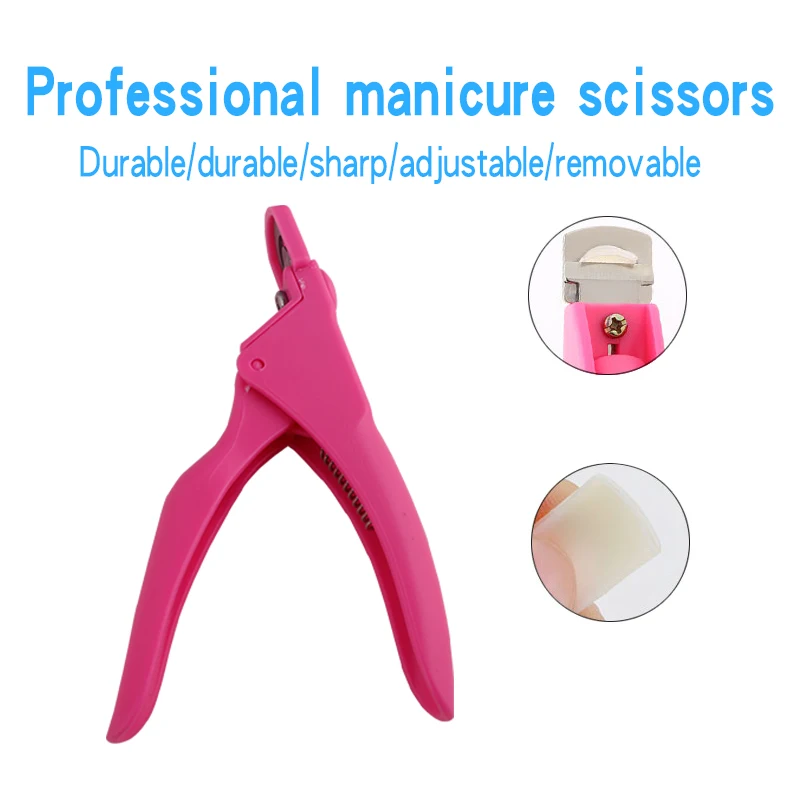 

Clipper Type U One Word False Tips Edge Manicure Scissors U-shaped Care Trimmer Equipment Cutters Klipper Nail Art Tools