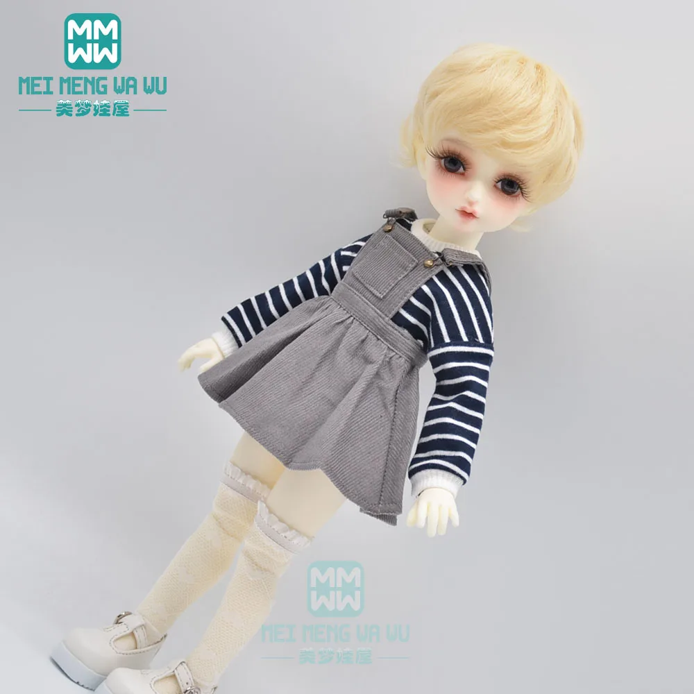 

BJD Doll clothes accessorise for 27-72cm 1/3 1/4 1/6 BJD YOSD MYOU Doll Strap skirt, sweater, socks, shoes