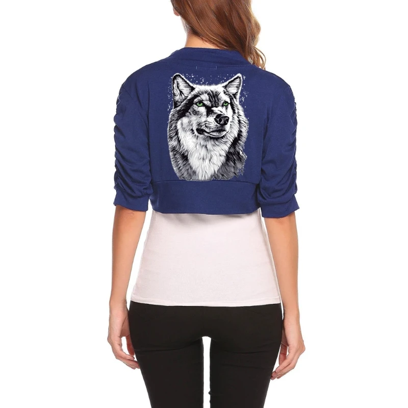 Нашивки с изображением волка футболка теплообменная наклейка стирать костюмы