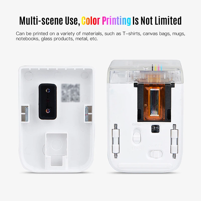 Impressora a Cores Imagens de Texto Impressora a Jato Impressão sem Fio Mais Novo Atualizado Mini Impressora Portátil Impressão Smartphone Tinta 2022 3 Cheap Equipamento de unhas artísticas