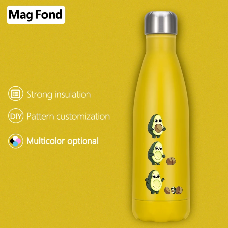 Бутылка для воды из нержавеющей стали с двойными стенками 500 мл|Вакуумные фляги и