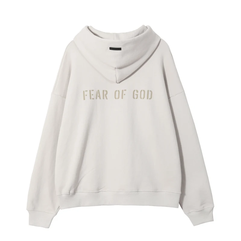 

American street style FOG season 7 2021 Spring New FG flocking letter men's and women's hoodie High Street fashion loose hoodie