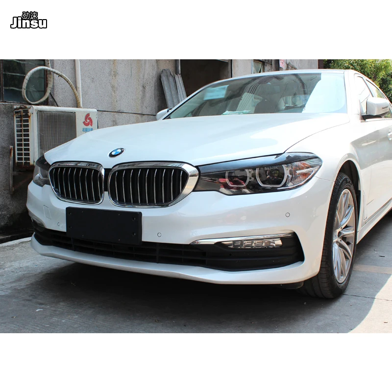 2 шт. накладки на передние фары из углеродного волокна для BMW 525i 530i 540i 2017 - 2019 G30 G31 F90