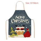 1 шт., фартук для кухни, из хлопка и льна, 53 х65 см