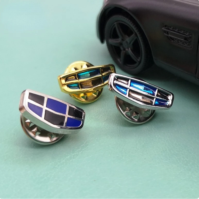 

Новинка, модная брошь для Geely Car, новый логотип, унисекс, высокое качество, металлическая брошь для мужчин, памятный значок, булавка для лацка...