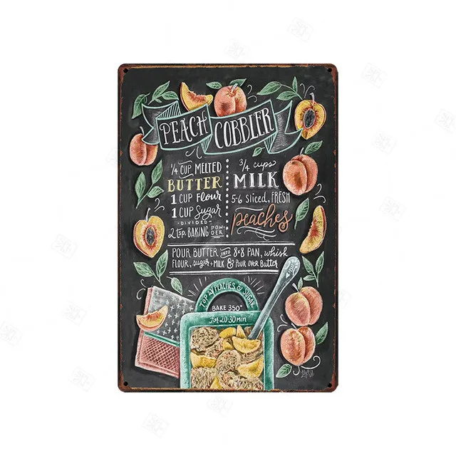Питательная еда / питьевая кухонная вывеска из металла для декора на стене паба, ресторана, кафе, дома, винтажные железные плакаты