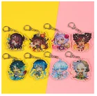 Популярная Аниме игра Genshin Impact Diona Xiao Hu Tao Keqing Niagung акриловый брелок мультяшная милая фигурка подвеска брелок игрушка Декор 6 см