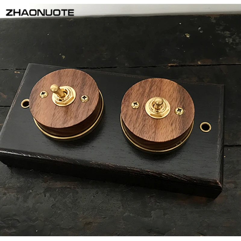 Высокое качество древесины переключатель Черный основание грецкого ореха 1-4