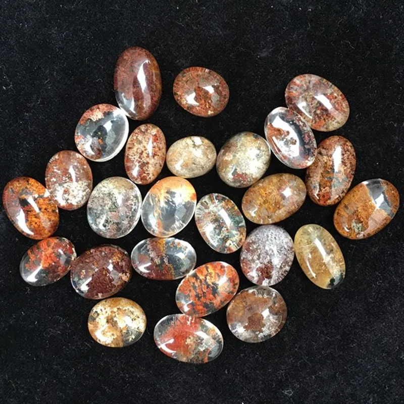 

Натуральный призрак кристалл Овальный Кварц минеральные драгоценные камни Модные ювелирные изделия Исцеление Рейки decoracion