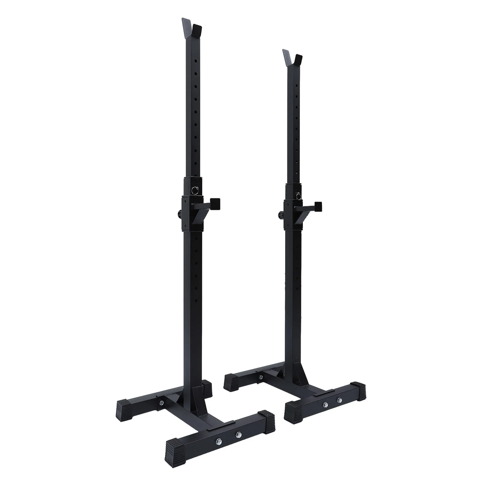 

1 Pair Deep Crouch Barbell Rack Workout Equipment Multifunctional Steel Tube Rack Black