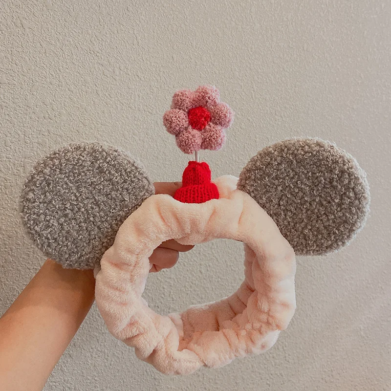 Модная Милая Женская повязка на голову с большими ушами для красивого макияжа