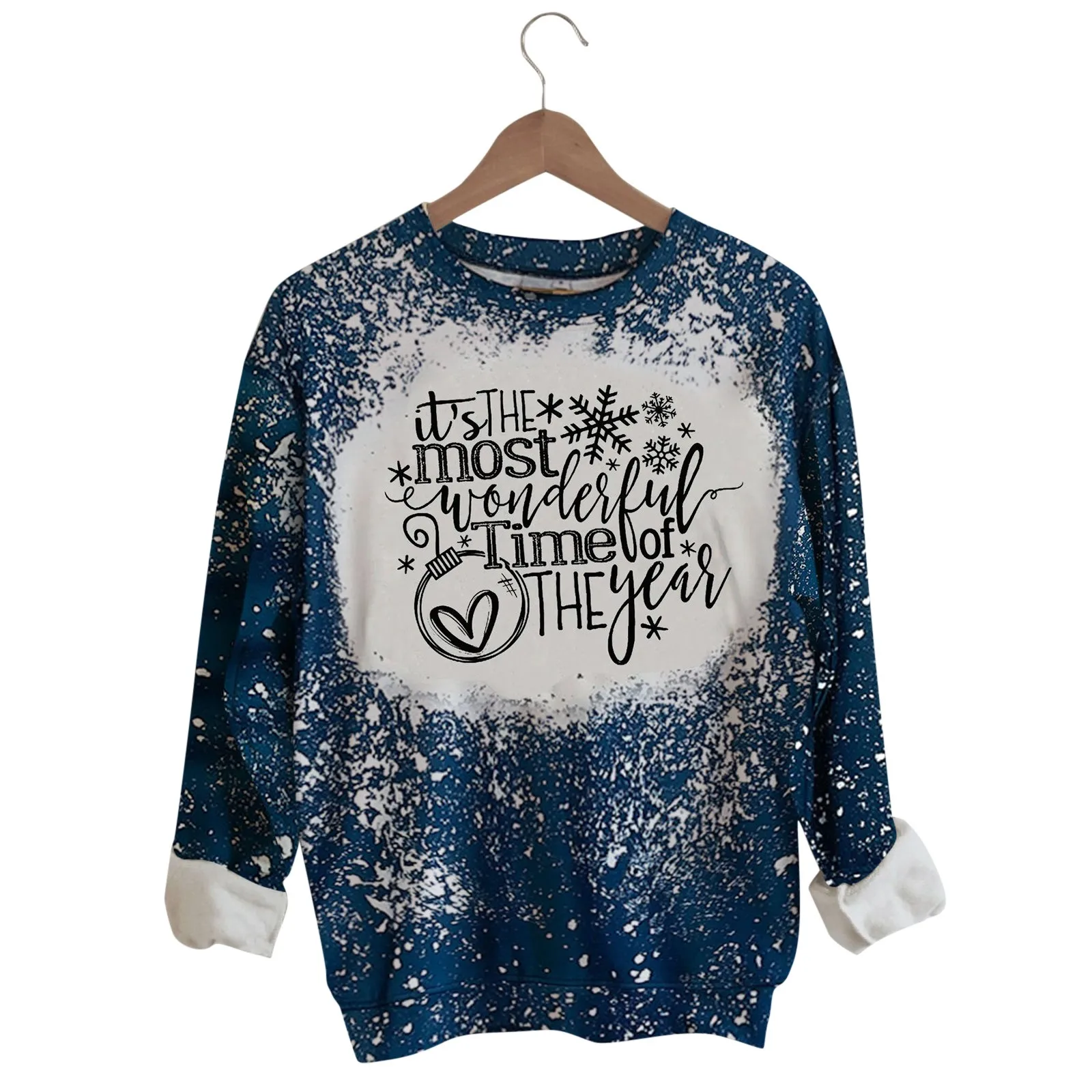 

Hoodie Aestetic Merry Christmas Wmoen's Holiday Printed Casual O-neck Long Sleeve Top Sweatshirts Hoodie Japan Style #Q
