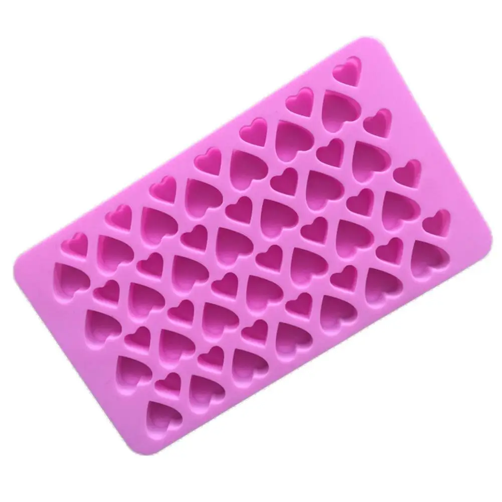 55 отверстий 3d маленькое сердце любви форма силиконовая украшение из мастики для