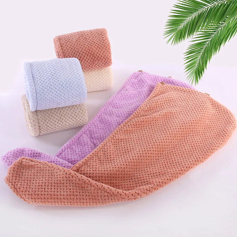 

Hooded Towel Microfiber Bathroom For Hair Quick Drying Body Girls Set Reusable Female New Year 2022 Towels Textiles Turban Gift