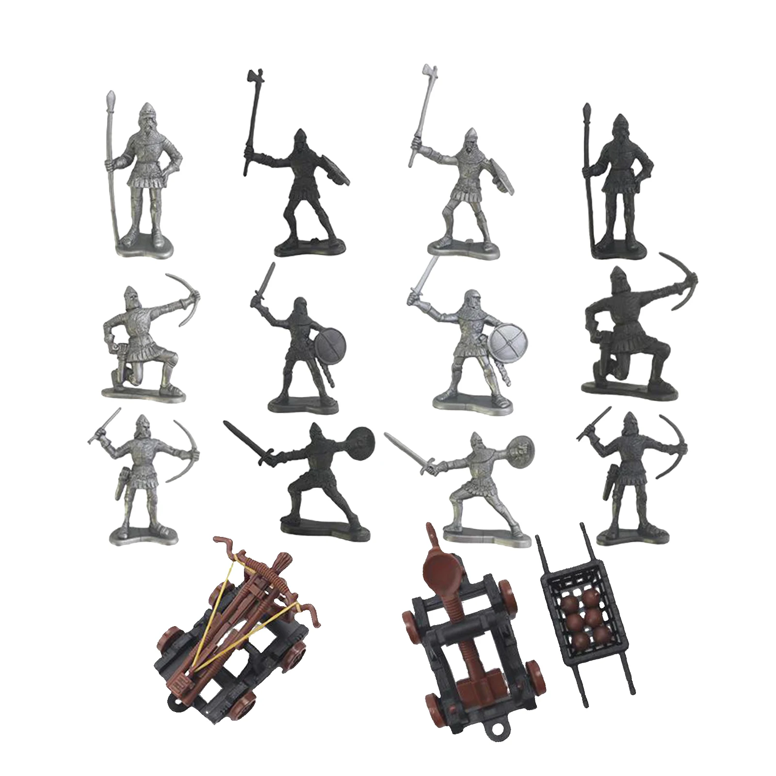 

Medieval Ancient Soldier Model Toy Plastic Set Toys Figures Playsets