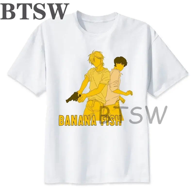 

Banana Fish Ash Lynx Anime Printed Woman T Shirt 2021 Summer Harajuku Ulzzang T Shirts Hip Hop Loose Casual New Women Clothing