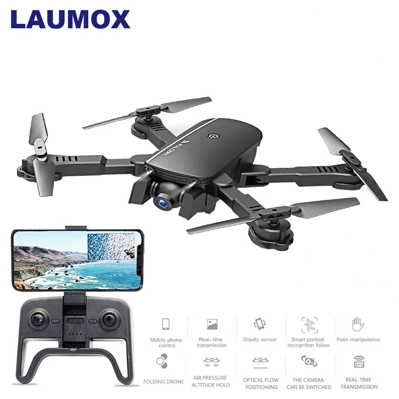 LAUMOX M66 Радиоуправляемый Дрон с камерой 4K широкоугольный оптический поток