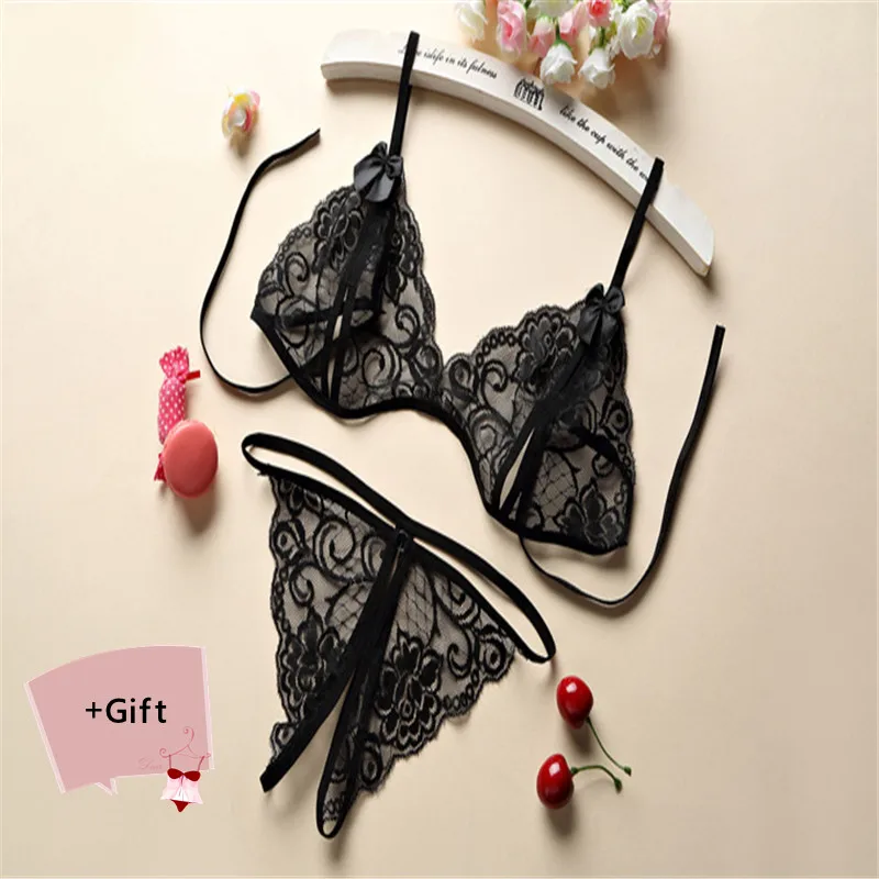 

Women Sexy lingerie Sets Sexy Bra Set three point Night Clothe Nightwear Sleep Sexy For Women Couples Sets Valentine's Day Gift