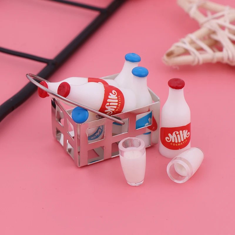 

Детские игрушки Kwaii, 1 набор, масштаб 1/12, белая зерна и бутылка молока, кукольный дом, мебель для еды, игрушки, миниатюрный кукольный домик, игр...