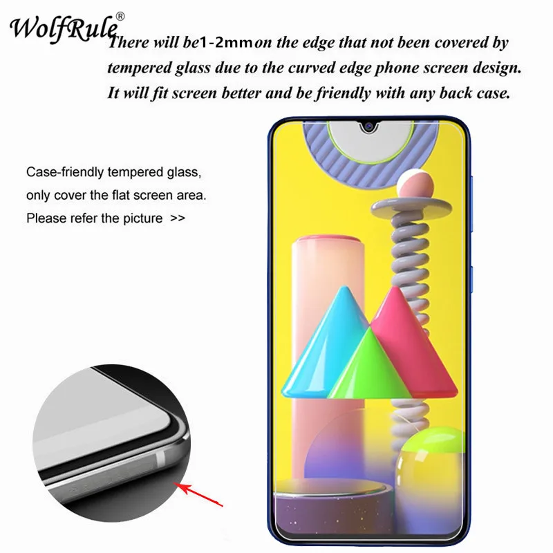 2Pcs For Samsung Galaxy M31 Glass Tempered Film 9H Hard Screen Protector Protective for |