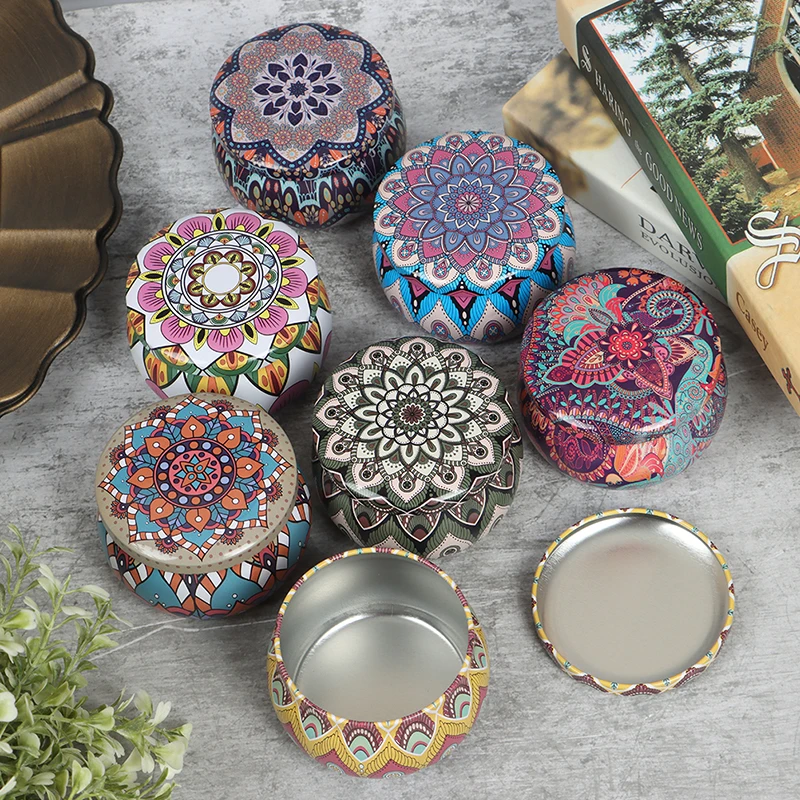 Пустая жестяная коробка банки для свечей контейнеры изготовления фитили