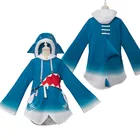 Косплэй Hololive английский VTuber Gawr Gura костюм полный наборы для ухода за кожей, Хэллоуин, карнавал; Вечерние женские туфли для девочек в стиле Каваий; Костюм акулы C168M56