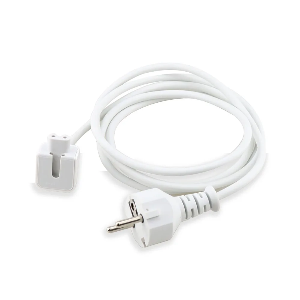 Высокое качество 1 шт. ЕС Plug УДЛИНИТЕЛЬ шнур для MacBook Pro Air зарядное устройство кабель мощность кабель адаптер