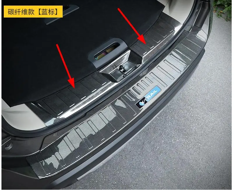 Защита заднего бампера для Nissan X Trail T32 2014 2015 2016 2017 2018 2019|Хромирование| |
