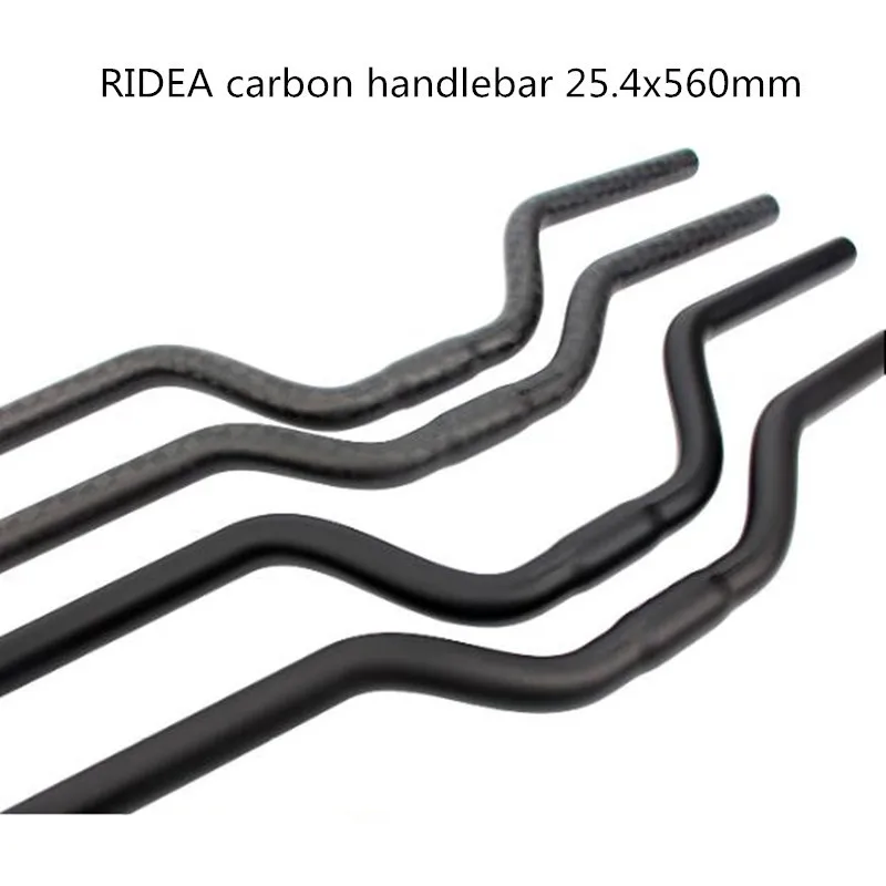 Купить Руль из углеродного волокна RIDEA 25,4x560 мм 12K UD для Brompton Birdy Bmx General M Bar