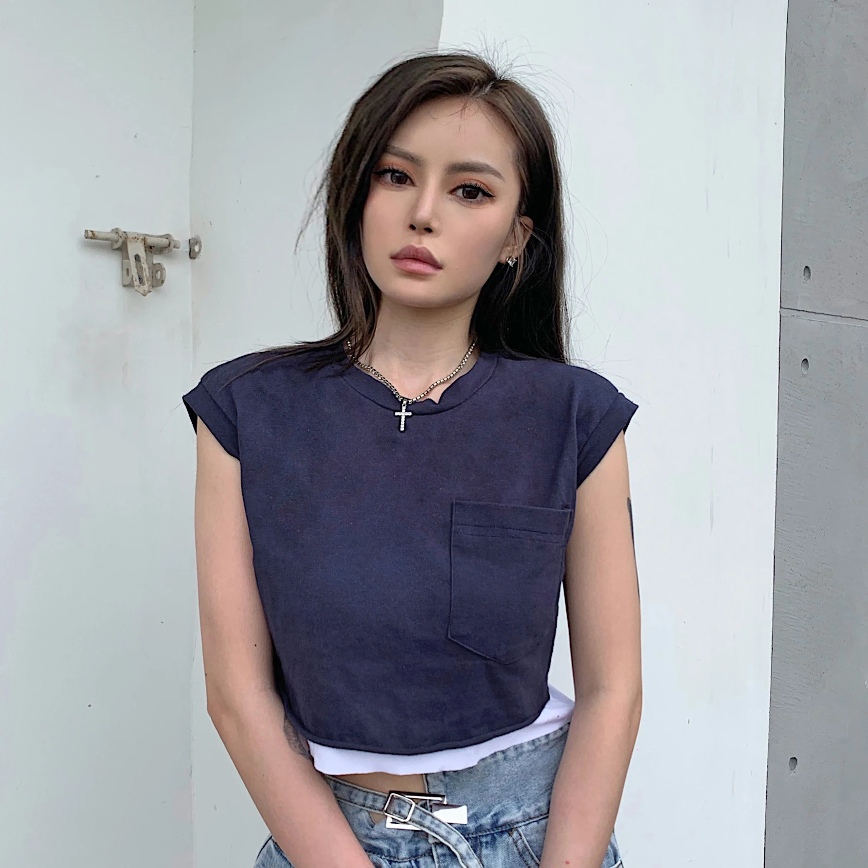 Уличная красная сетчатая рубашка в европейском и американском стиле с