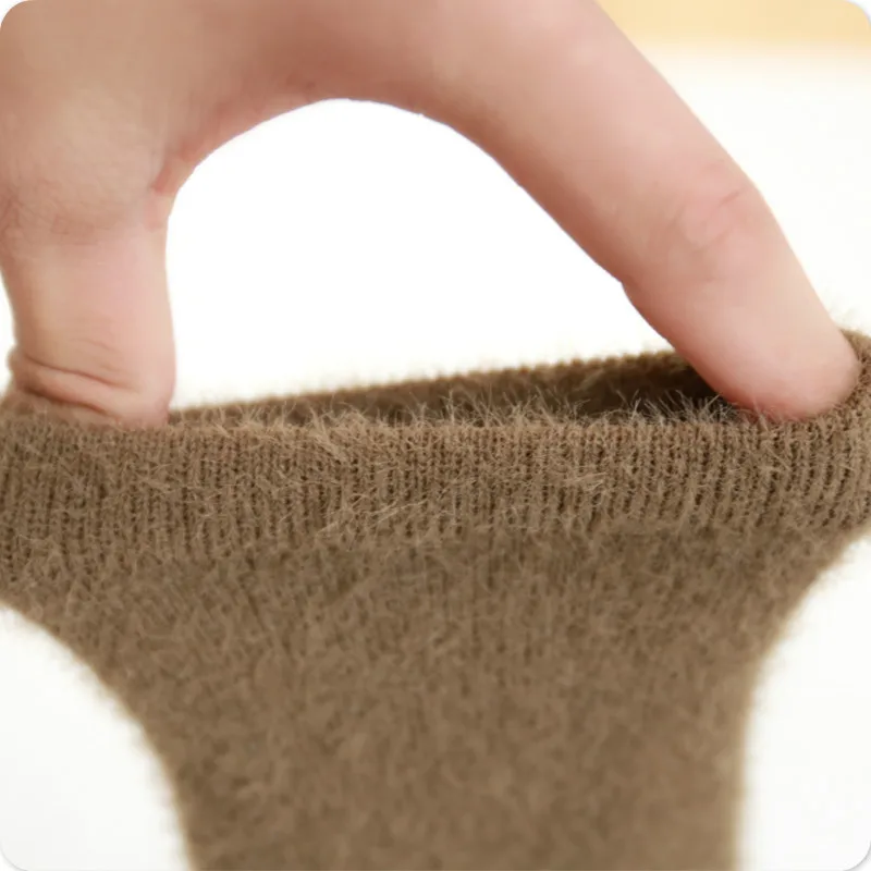 Бархатные детские носки зимние теплые для маленьких девочек однотонные