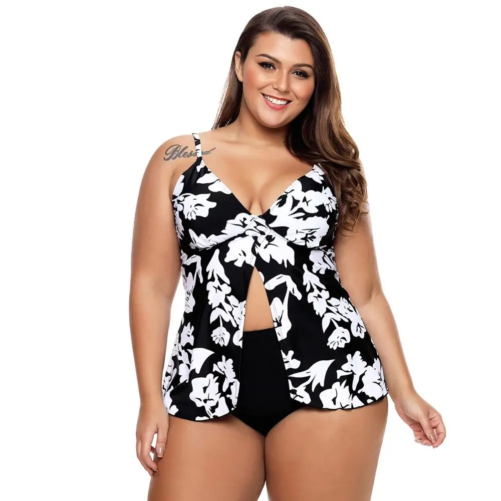 Сексуальное женское бикини размера плюс регулируемые плечевые ремни на спине