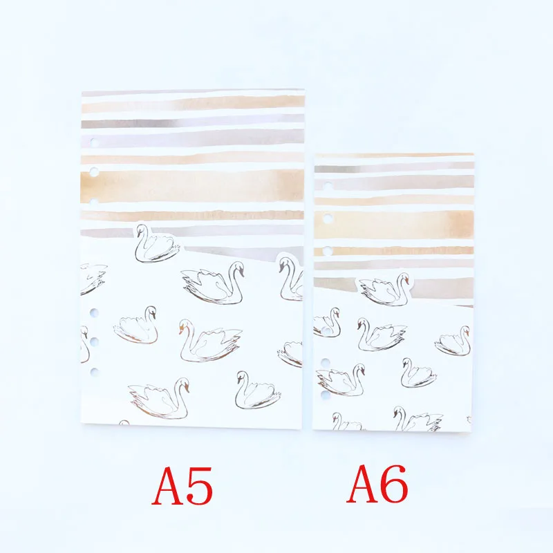 Милый школьный Органайзер Domikee с изображением лебедя из золотой фольги клейкая