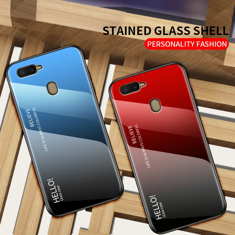 Модный витражный чехол для телефона OPPO A7 A5 A8 A3S A7X A1K задняя крышка F11 Pro F9 F7 F5 F3 K3