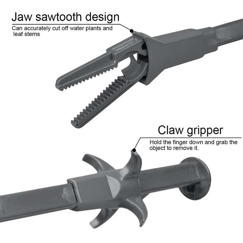 Pliers Fish Tank Straight Tweezer Forceps Clip Aquarium Cleaning Clamp Plant Pruning Tongs Plastic Universal Tool 50CM | Дом и сад