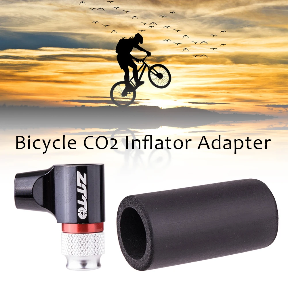 

Велосипедный насос CO2, адаптер из алюминиевого сплава, воздушный насос, аксессуары, ручной велосипедный насос, головка, мини надувной велоси...