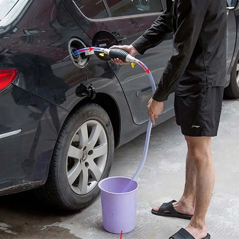 

High Flow Manual Fuel Pump Car Motorcycle Hand Siphon Water Fish Tank Oil Gasoline Petrol Diesel Liquid Transfer Tools Universal