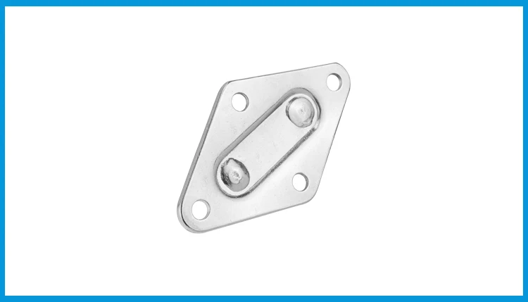 Алмазная пластина из нержавеющей стали 304 пластины с проушиной штапельное кольцо