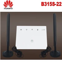 set of unlock huawei b315 huawei 4g portable wireless router huawei b315s 22 lte wifi router2pcs 4g sma antenna