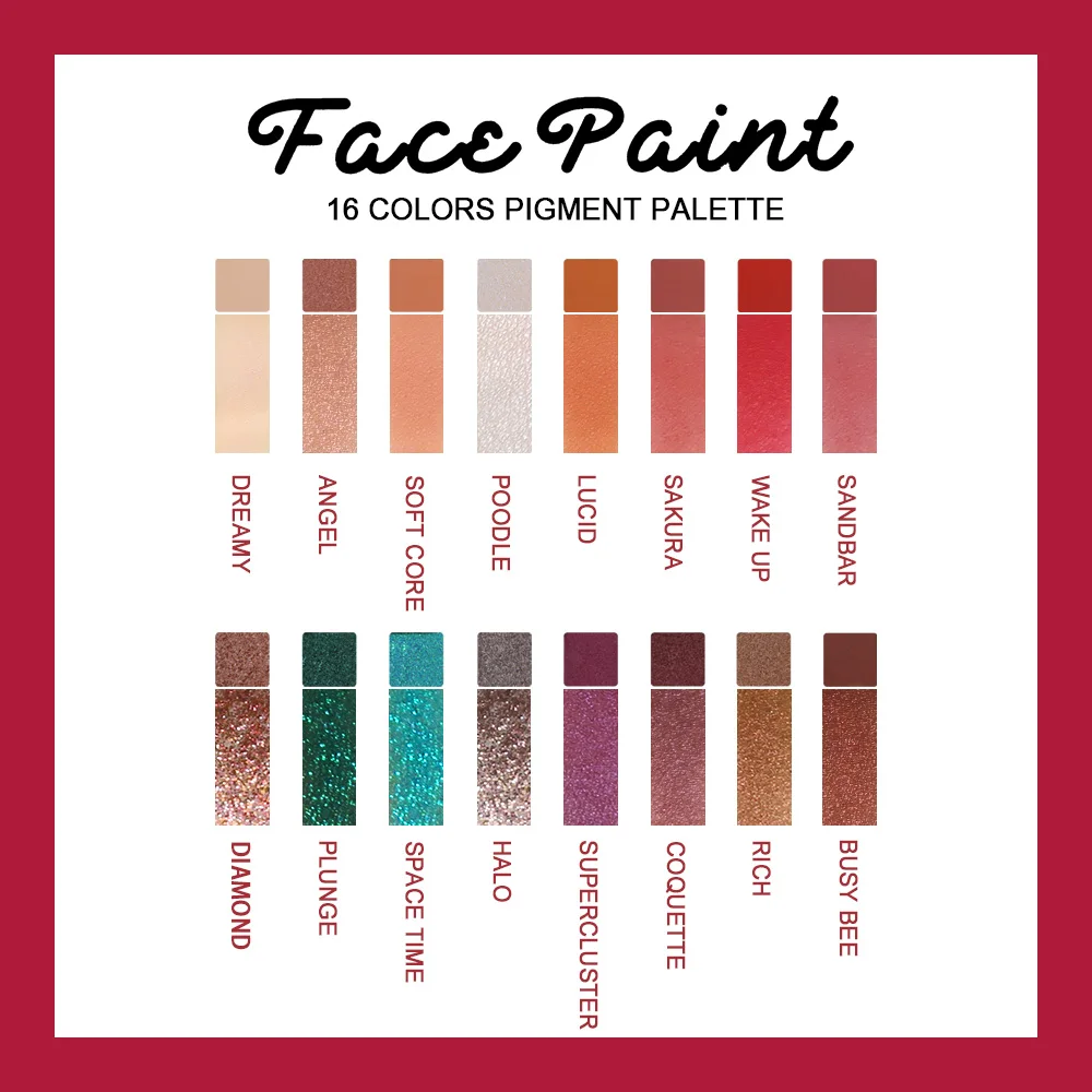 Сияющие тени для век Палитра водонепроницаемые матовая Пудра Косметика Lidschatten